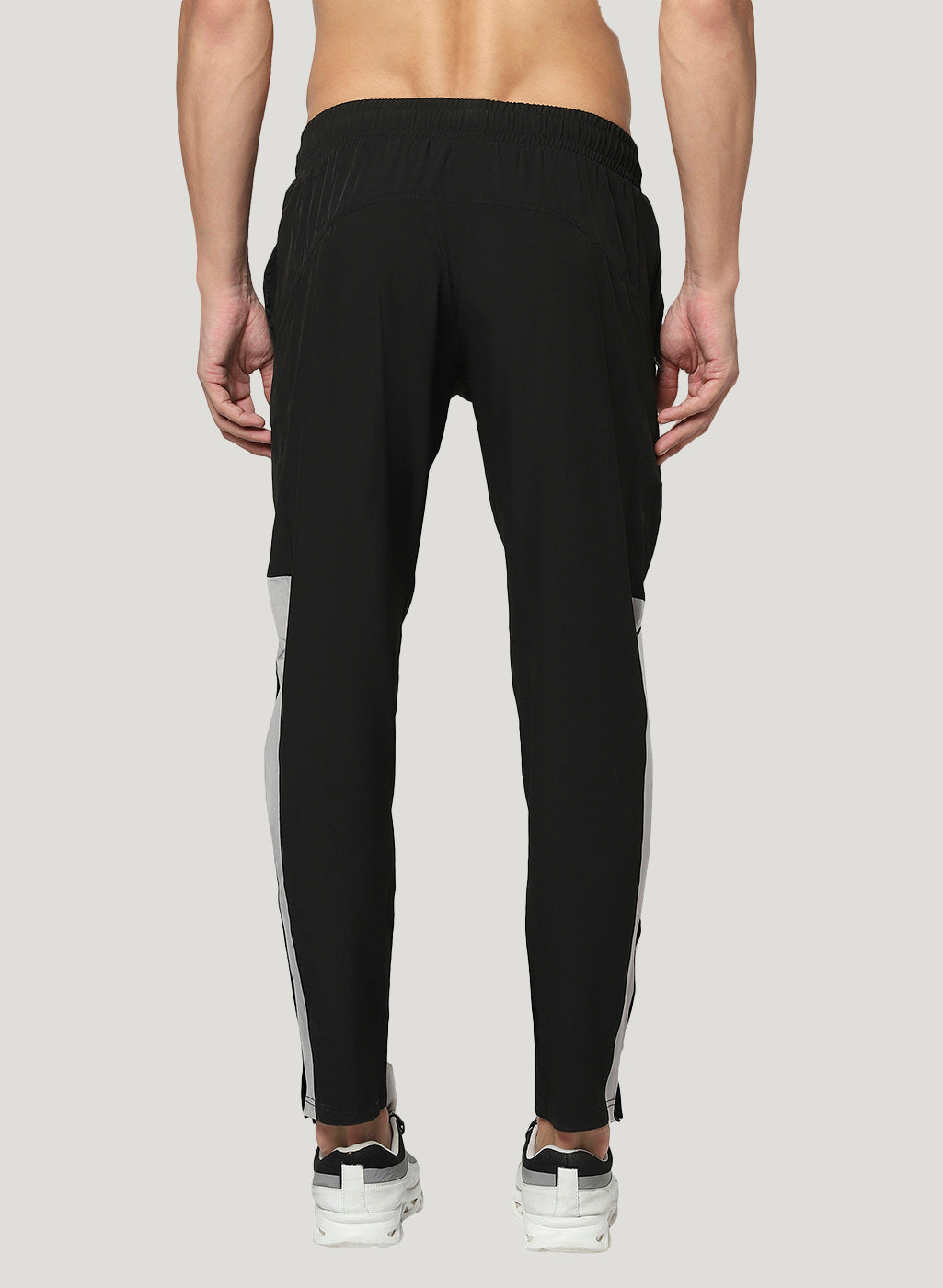 Adidas Classic Three Stripe Track Pants Ankle Zipper Pockets Black White Sz  M