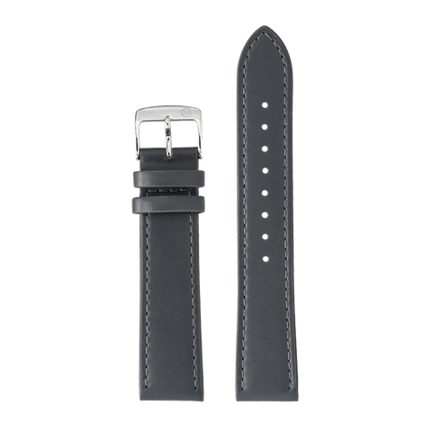 Full Grain Grey Leather Strap - 20mm – Marloe Watch Company