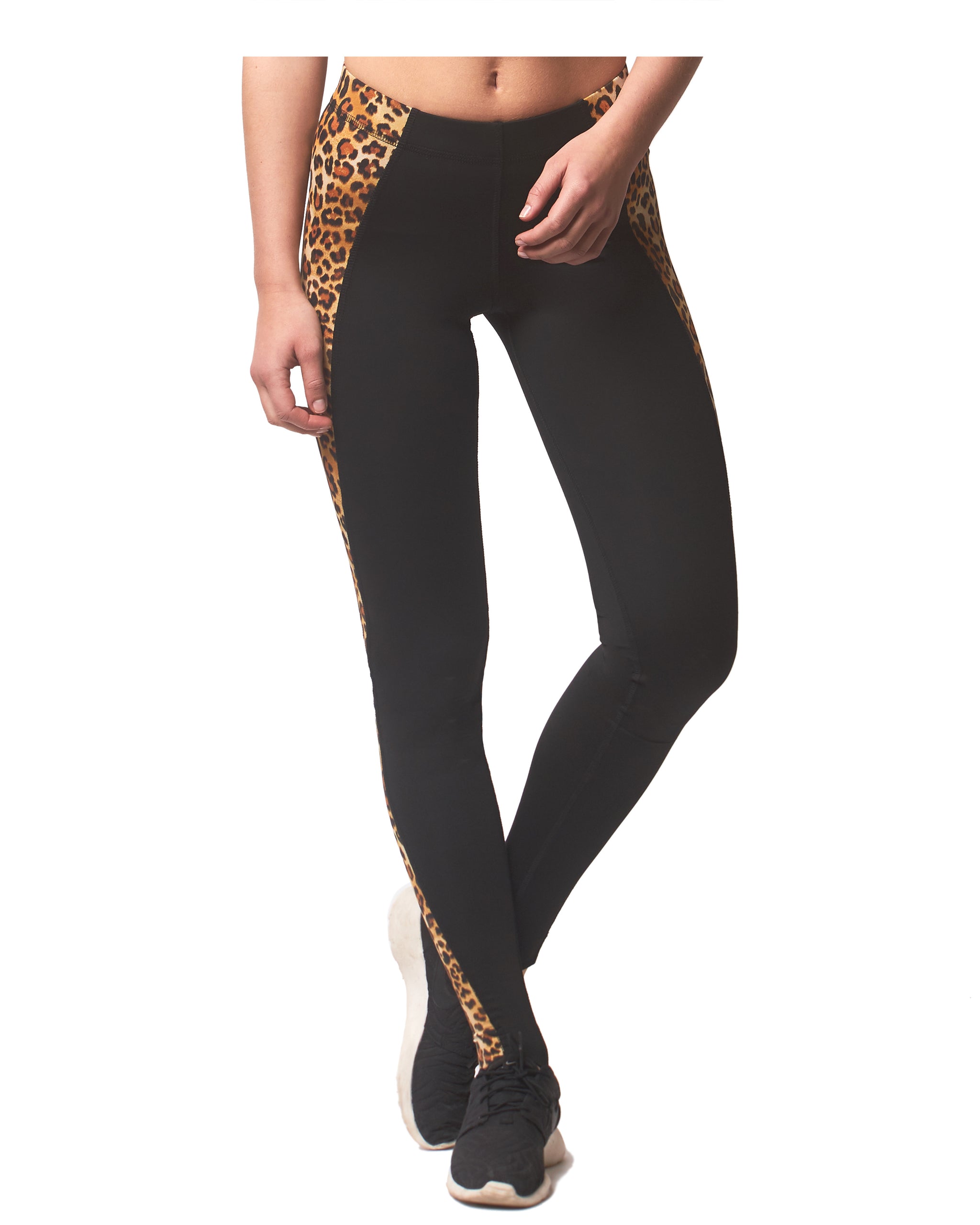 leopard print running leggings