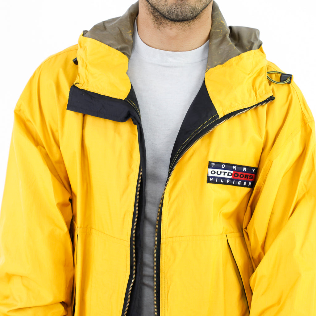 tommy hilfiger yellow coat