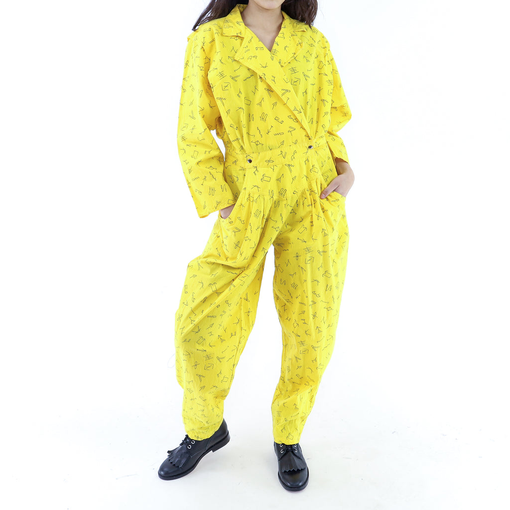 lemon yellow jumpsuit