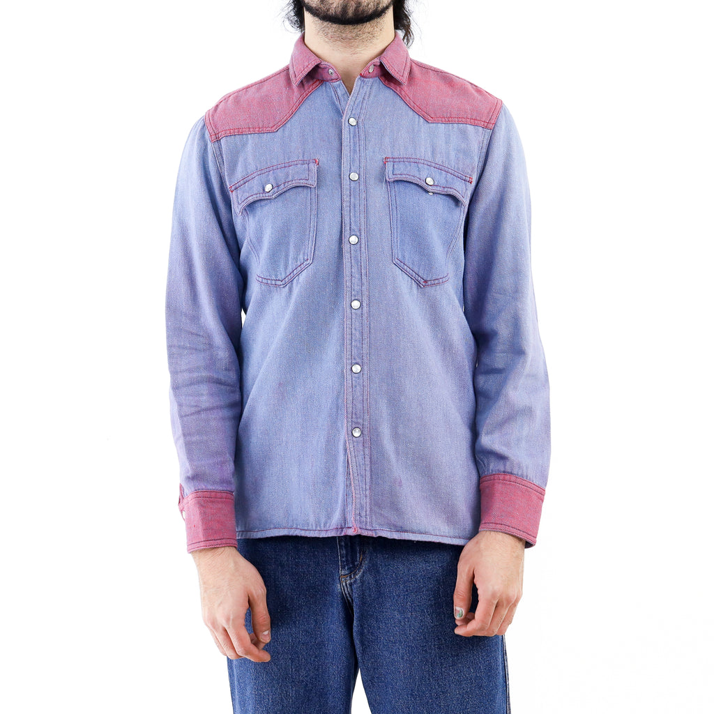 Blue Cotton Western Shirt – Goodbye Folk