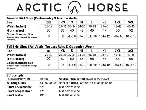 Horse Measurement Chart