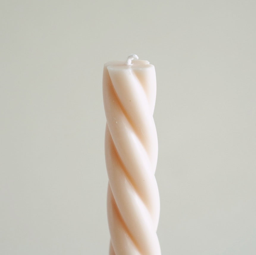 Twisted Soy Taper Candle