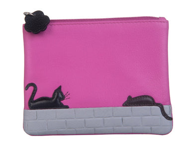 Mala Leather Lounging Beau Frappe Cat & Dog Coin Purse — Purrfect