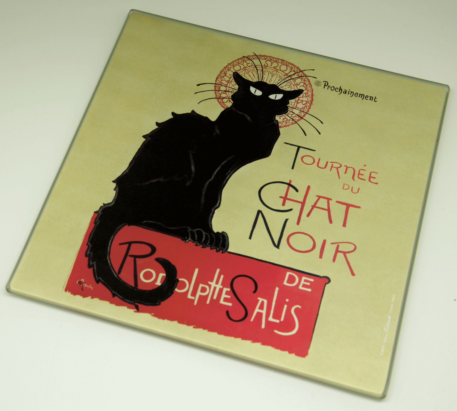 Black Cat Glass Trivet Tournee Du Chat Noir Purrfect Cat Gifts