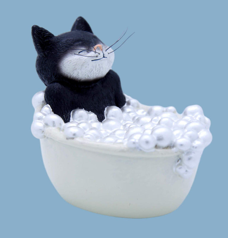 white cat figurine