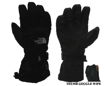 ski gloves with goggle wipe