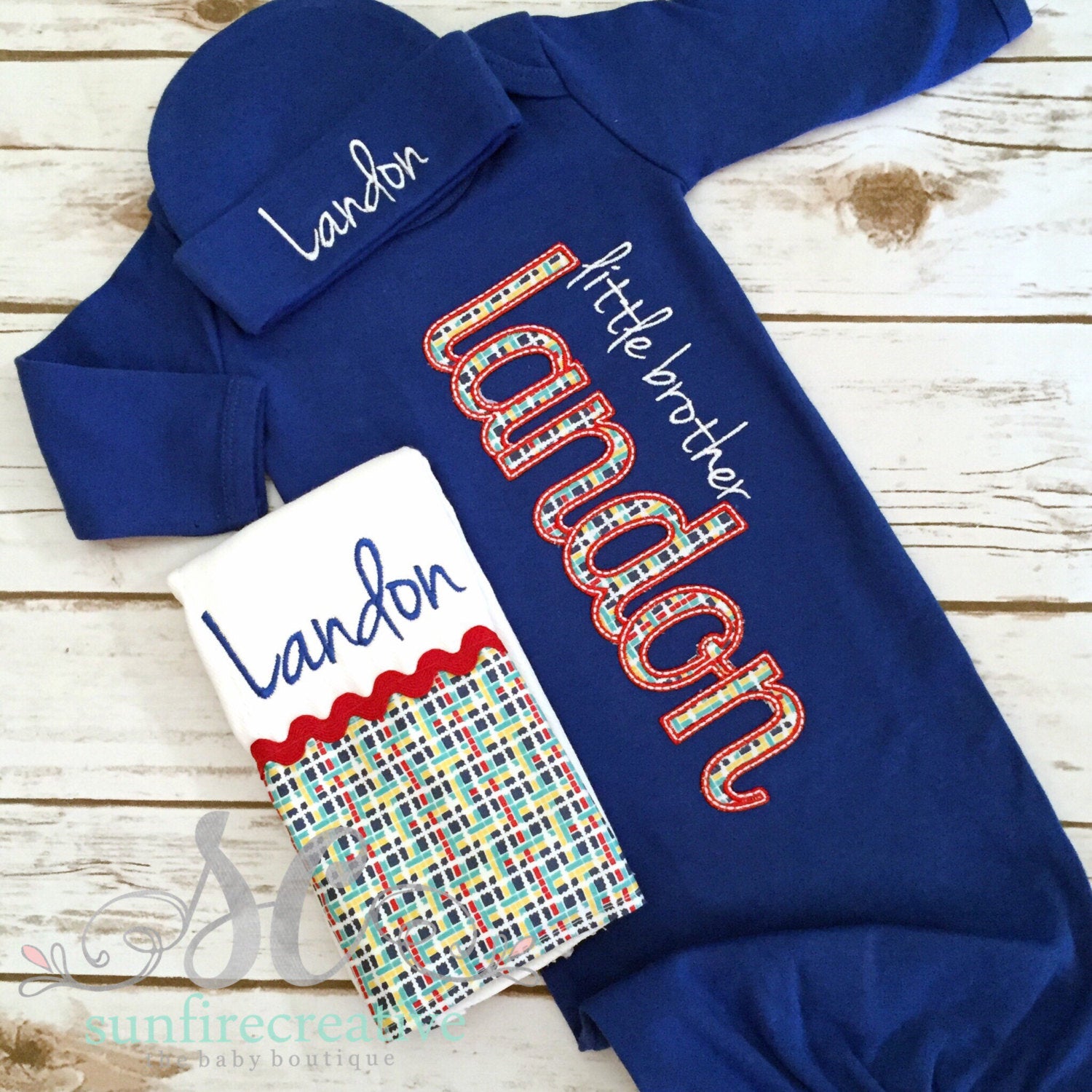 royal blue baby outfit