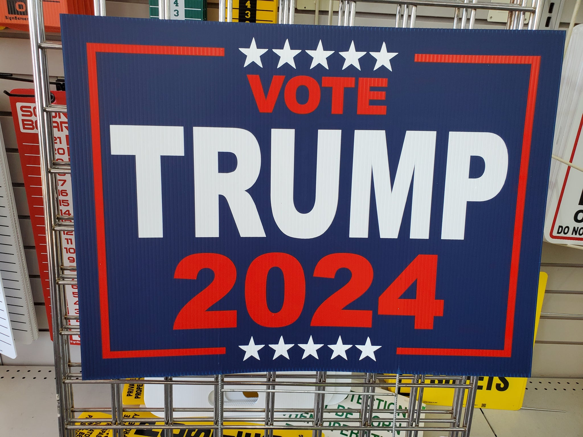 Trump 2024 for President Yard Sign 24x18 Sign ScreenYard Signs