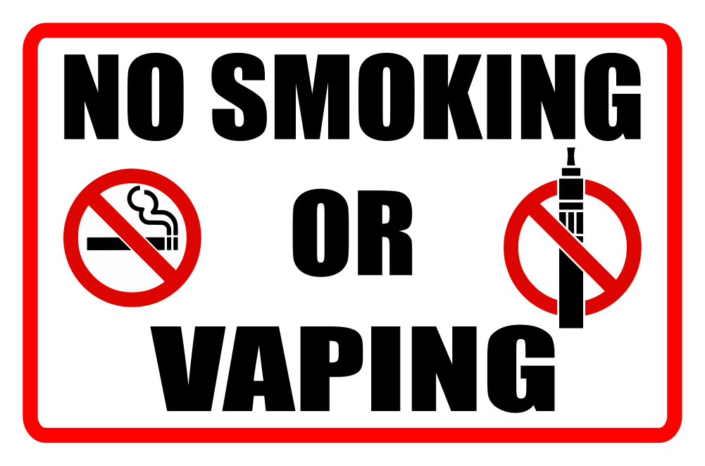 Free Printable No Smoking Or Vaping Signs