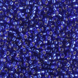 15-0020 Silver Lined Transparent Cobalt (Miyuki) - 5 grams
