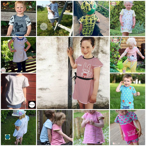 Kombi-eBook - "Sonnenkinder" - Shirt, Tunika, Bluse, Rock, Hose - From Heart to Needle - Nähen - Kinder - Mädchen & Jungen - Glückpunkt.