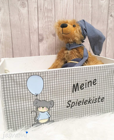 Plotterdatei - "Maus Oscar mit Ballon" - Stuff-Deluxe - Plotten