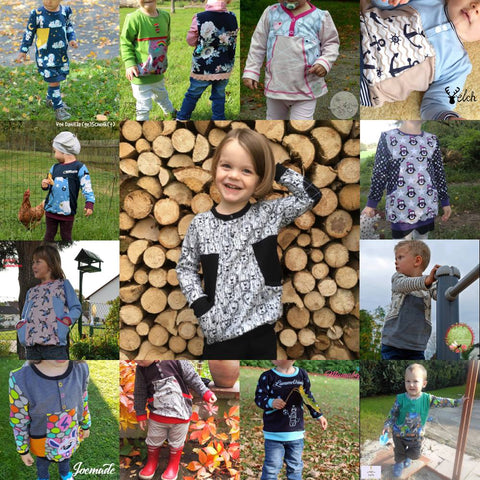 Kombi-eBook - "Lümmel" - From Heart to Needle - Pulli, Hoodie, Hoodiekleid, Pullikleid, Kleid - Nähen für Kinder - Mächen oder Junge - Glückpunkt.