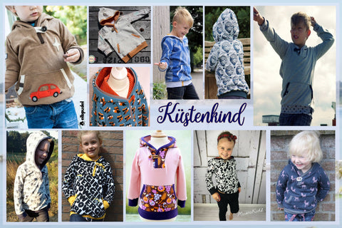 Diy schnittmuster schlupfjacke hoodie kapuzenpullover pullunder outdoor lumali ebookschnitt küstenkind kleid for mami&me westover