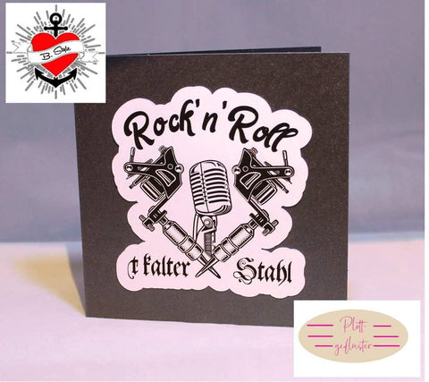 Plotterdatei "Rock'n Roll" B.Style - 1 Einzelmotiv SVG, DXF und PNG - Ein Slogan der zum ein- oder mehrfarbigen plotten geeignet ist - Plotten für Erwachsene - Damen/Herren - Plotter - Plottdatei - Plotterei - Plottmotiv - Rockn Roll/Rockstar/Rock/Rockmusik/Rock-Musik/Grunge/Rocker/Rockig/Mircros/Singen/Band/Stahl/Punk - Glückpunkt.