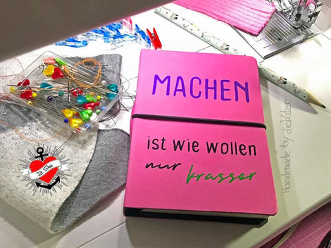 Plotterdatei "Machen ist wie wollen - nur krasser" B.Style - 1 Einzelmotiv SVG, DXF und PNG Motivation - Spruch - Zitat - Sprichwort - Plotten für Erwachsene - Damen/Herren - Plotter - Plottdatei - Plotterei - Plottmotiv - Glückpunkt.