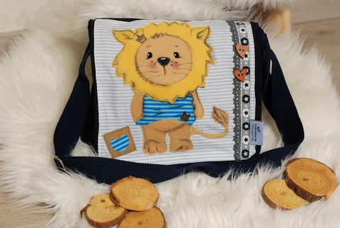 Applikationsvorlage - "Löwe Linus" - Appli - Applikation für Mädchen/Jungen - Stuff-Deluxe - Applizieren für Baby/Kinder - Stuffdeluxe - König der Tiere - Leo - Dschungel -  Raubtier - Krone - Frühling/Sommer - Aufnäher - Glückpunkt.