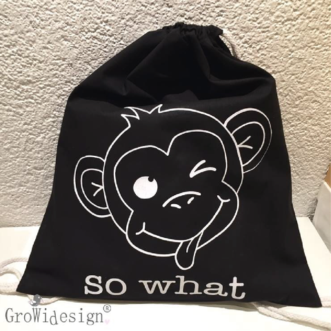 Plotterdatei - "Monkey frech" - GroWidesign - Affe - Schriftzug: frech & wild | Sternzeichen Affe | so what - Plotten für Kinder - Mädchen/Junge - Plott - Plottdatei - Plotter - Plotterei - Glückpunkt.