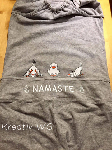 Freebook Plotterdatei - "Namaste Yoga Bird" - Daddy2Design - Glückpunkt.