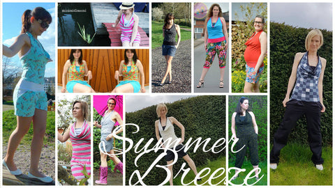 "SummerBreeze" ist ein sportlicher, eleganter, aber auch legerer Jumpsuit mit weiter Hose, Neckholdershirt mit Wasserfallausschnitt und eingenähtem Bustier in den Größen 32-44 und für eure Tochter in Größe 122-164. Er wird ausschließlich aus elastischen Stoffen, vorzugsweise Jersey genäht.  Inhalt des Kombi E-Books: Schnitt in PDF Format für Mama und Tochter Bildliche Druck- und Klebeübersicht Schnitt in A0 und A4 bebilderte Anleitung Zusatzanleitung für Shirt und Hosenvariante  Nähvarianten: Jumpsuit mit langen Beinen Jumpsuit mit Bermudalänge Jumpsuit mit 3/4 Hose Jumpsuit mit kurzer Hose Shirt einzeln möglich Hose in allen Längen einzeln möglich Hose mit Gürtelschlaufen  Alle Schritte sind bebildert erläutert, daher auch für Anfänger geeignet.  Der Schnitt ist für 1,75m konzipiert, kann aber mit wenig Aufwand ganz leicht angepasst werden, was auch im E-Book erläutert ist.