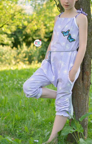 Nähen - eBook - Jumper, Jumpsuit, Overall - Breezy - Nipnaps - Jersey - Dandelion - Pusteblume - Baumwollkordel Hanni - Perlen - Glückpunkt.