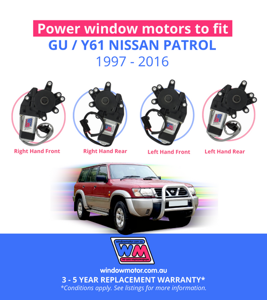 GU Nissan Patrol window motor replacements