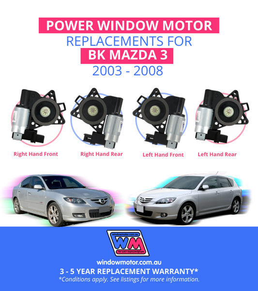 BK Mazda3 compatible window motors