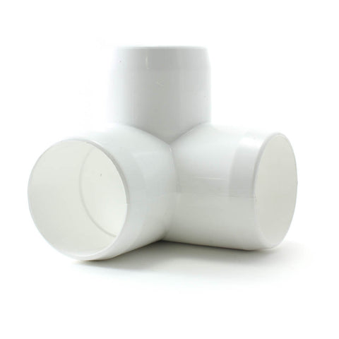 Pvc White Furniture Fitting 3 Way Ell Savko Plastic Pipe