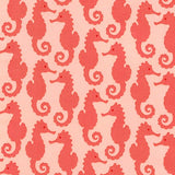 reef seahorse fabric in nectarine