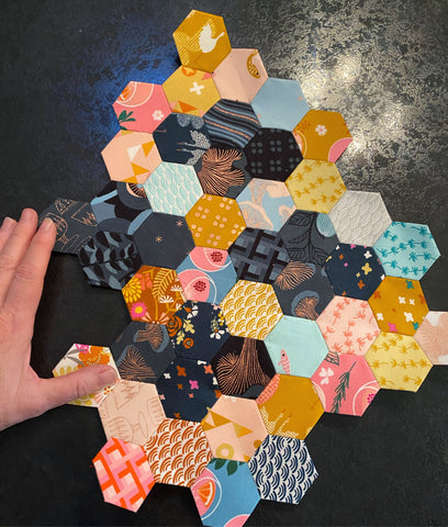 small EPP hexagon panel using Koi Pond and Elixir
