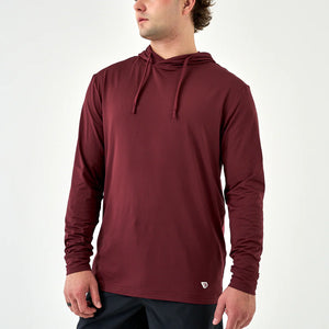 Burlebo Maroon Performance Hoodie - Barlow Blue