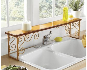 Colorblock Over-the-Sink Shelf - RED