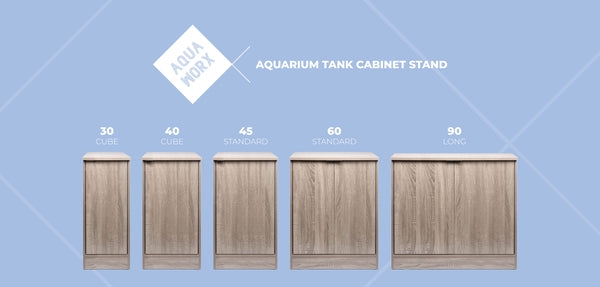 Aqua Worx Aquarium Stand - Washed Grey