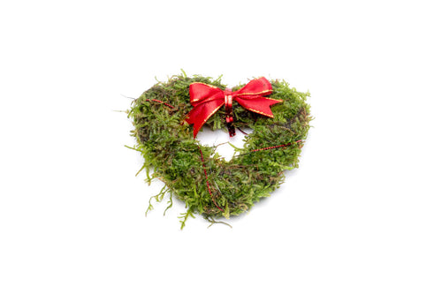 Heart Shaped Christmas Moss Wreath