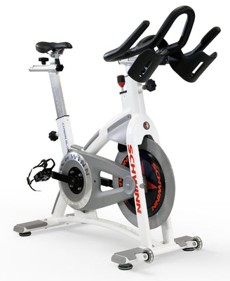 schwinn blue carbon spin bike