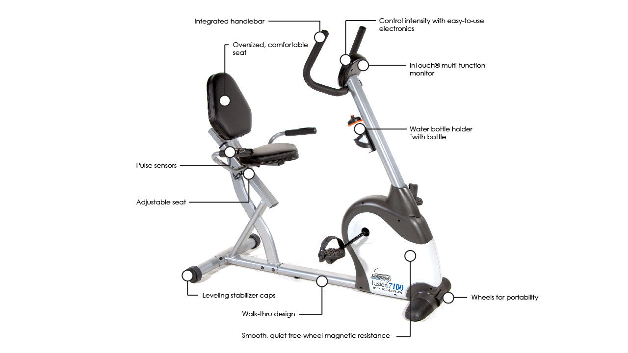 stamina 1310 magnetic upright exercise bike