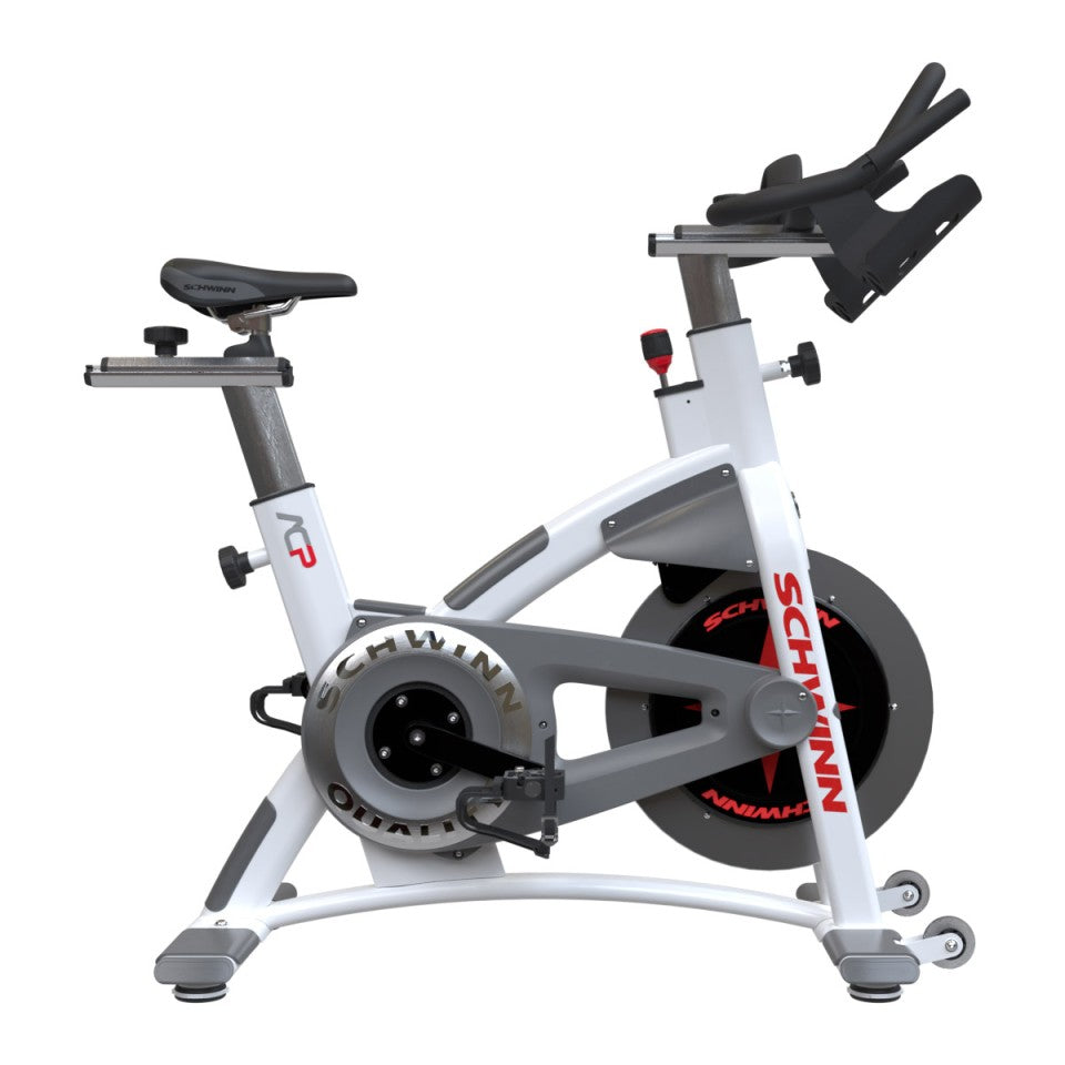 schwinn blue carbon spin bike