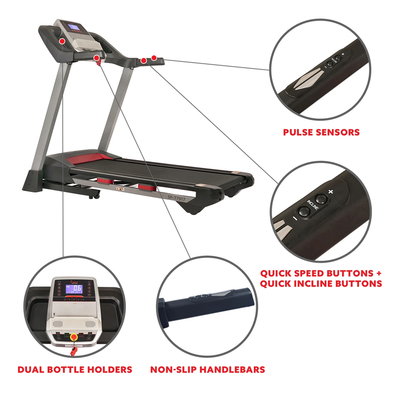 download sunny health and fitness treadmill