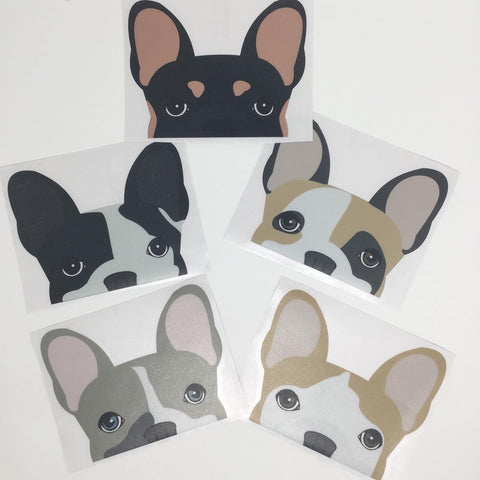 Frenchie car decal