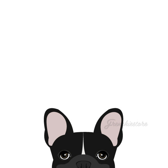 Frenchie Sticker | Frenchiestore |  Black W Line French Bulldog Car Decal, Frenchie Dog, French Bulldog pet products