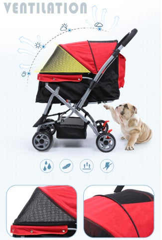 Shop for cozy and comfortable dog strollers here at DDhouse! Find the perfect stroller to take your dog out for a walk or jog and do it in style.