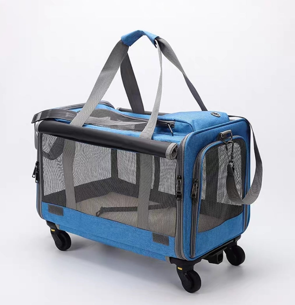 rolling cat carrier for large cat