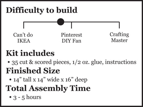 Heidi the Raccoon DIY Papercraft Sculpture Kit