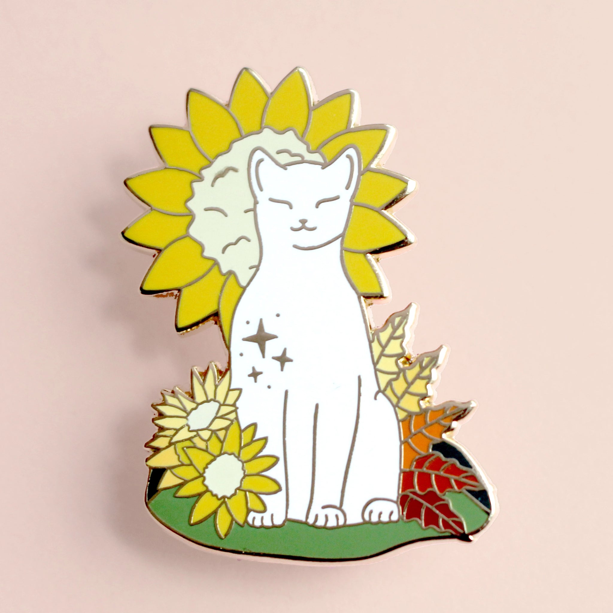 Pin Gato Girasol – Mie Moe