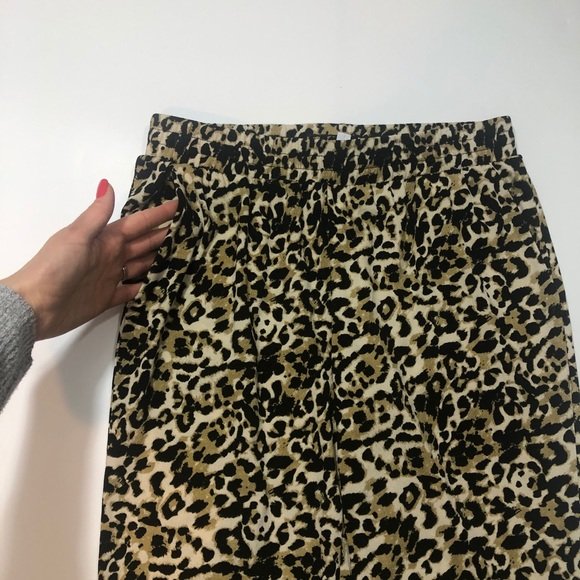 Socialite Women's High Waisted Animal Print Joggers | Leopard - Size 4