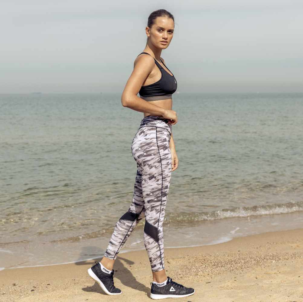 PEAK Women's Full Printed Gym Tights | Gym & Athleisure Wear PEAK Sport - PEAK Sport Australia