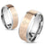 Mirror polished ring with engraved "Lord's Prayer" on rose gold band | Wholesale stainless steel rings - Jewelry