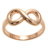Infinity Ring in Rose Gold Ion Plated Sterling Silver. Wholesale Sterling Silver Rings.